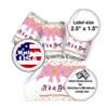 ArtPaperWonders It's a Girl Baby Shower Labels Mini Candy Bar Stickers Wrappers Pink Bow Party Supplies Decoration view 2
