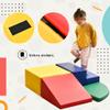 CuisinSmart Soft Climb and Crawl Foam Playset, 4 Pieces Safe Soft Foam Nugget Block,Soft Climbing Indoor Set for Preschools, Toddlers, Kids Crawling and Climbing Indoor Active Play Structure view 4