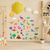 BEUNITONE 40PCS Dinosaur Felt Board Stories Set Animal Storytelling Flannel Board Colorful Interactive Early Learning Teaching Play Kits for Classroom Christmas Birthday Gift view 2