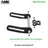 AMK Adjustable 1/10 Scale Bumper Mount Front Rear, Metal Bumper Set Complete for RC Crawler Body LCG Chassis Axial SCX10 II Element Enduro Gen7 Gen8 TRX6 TRX4 Upgrades (Black) view 4