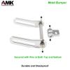 AMK Adjustable 1/10 Scale Bumper Mount Front Rear, Metal Bumper Set Complete for RC Crawler Body LCG Chassis Axial SCX10 II Element Enduro Gen7 Gen8 TRX6 TRX4 Upgrades (Silver) view 4