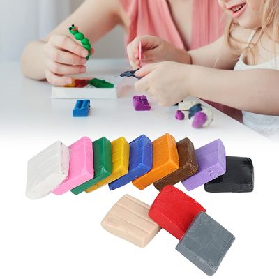 12 Colors Clay Polymer Set, DIY Toy Modeling for Kid, Environmentally Friendly Materials with Soft and Tough, Ideal for Flower Strips, Decorations, Bracelets