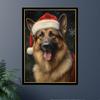 Santa German Shepherd Jigsaw Puzzle 300/500/1000 Piece, Pet Santa Costume Portrait for German Shepherd Owner (1000pc (5075cm)) view 2