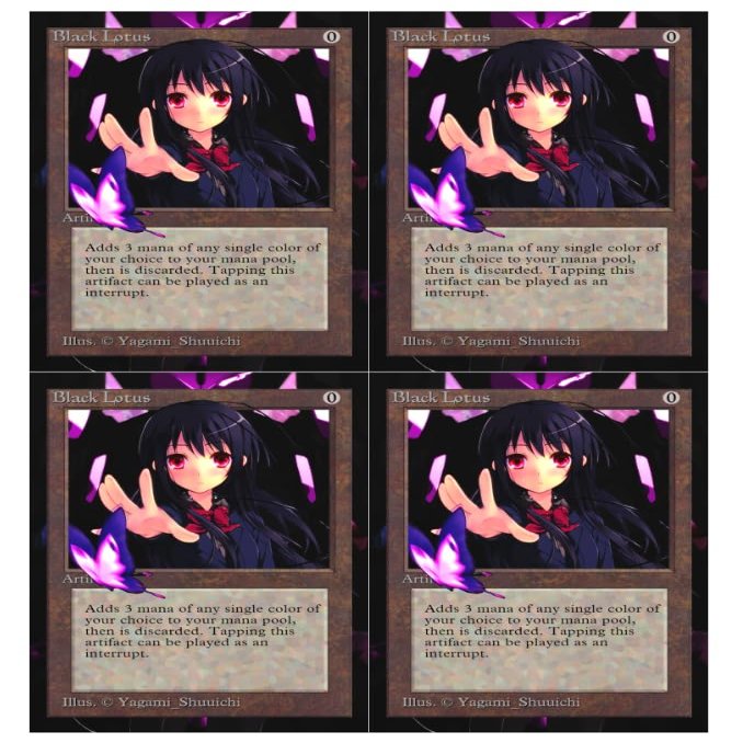 4x | Black Lotus | Anime | Full Art | Foil or Non-Foil (Foil)