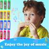 60 Pcs Cartoon Harmonica Bulk Plastic 5 Holes Harmonica Mini Harmonicas Toy for Kids Party Goodie Bags Stuffers, Random Color Pattern view 3