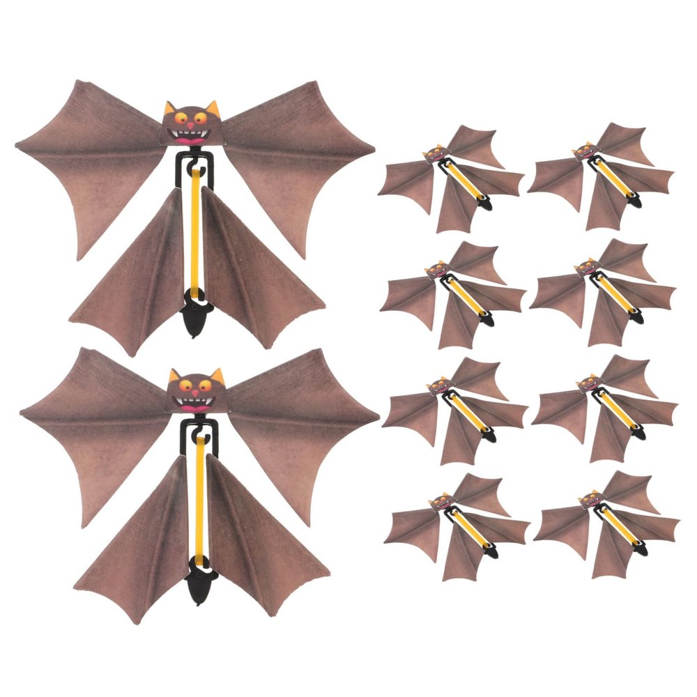 20 Pcs Creative Flying Bat Props - Vibrant Colors, Easy to Handle, Perfect for Halloween Parties and Stage Performances, Random Color