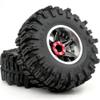 hobbysoul 4pcs 2.2 Mud Slingers Tires 124mm & 2.2 Beadlock Wheels Adjustable 4 Different Negative Offsets Rims 6 Spoke for RC Crawler Trail Gen8 Capra Wraith TRX4 view 4