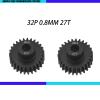 2Pcs Hard Steel 32P 0.8M 27T Pinion Gear Motor Gear 5mm Shaft for Traxxas Udr Pinion Gear 5647 Upgrade Parts view 2