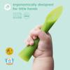 Olababy 100% Silicone Soft-Tip Training Spoon for Baby Led Weaning 2pack (Pearl/Kiwi) view 2