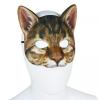 Hosfairy 1Pcs Halloween Half Face Cat Mask Animal Cat Mask for Halloween Christmas Easter Novelty Costume Party Accessory (Style I) view 4