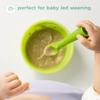 Olababy 100% Silicone Soft-Tip Training Spoon for Baby Led Weaning 2pack (Lemon/Lilac) view 4