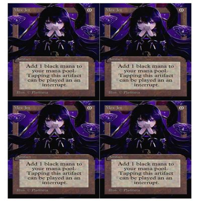 4x | Mox Jet | Anime | Full Art | Foil or Non-Foil (Non Foil)