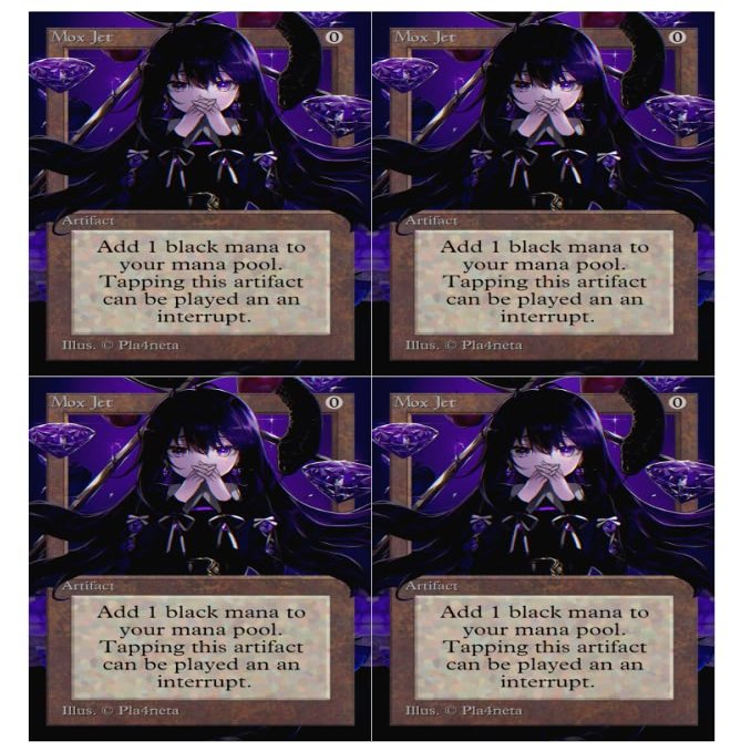 4x | Mox Jet | Anime | Full Art | Foil or Non-Foil (Non Foil)