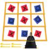 Gocasmus Tic Tac Toe Game - 4ft x 4ft Outdoor Yard Giant Tic Tac Toe for Backyard, Camping, Lawn, Portable No Assembly Outdoor Bean Bag Toss Game for Family and Kids view 1