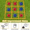 Gocasmus Tic Tac Toe Game - 4ft x 4ft Outdoor Yard Giant Tic Tac Toe for Backyard, Camping, Lawn, Portable No Assembly Outdoor Bean Bag Toss Game for Family and Kids view 3