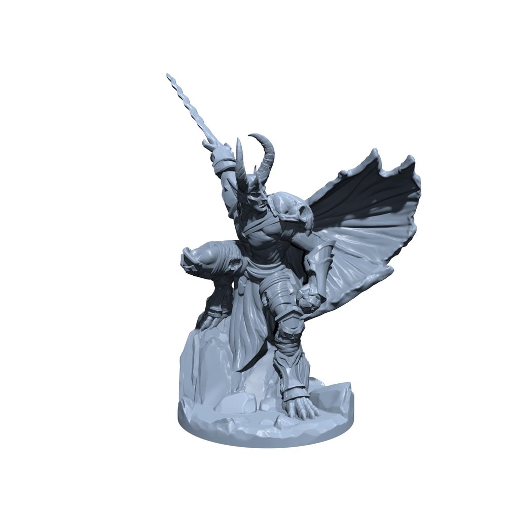 Abyssal Prince | Devil Lord | Miniature for Tabletop Games Like D&D and War Gaming Large