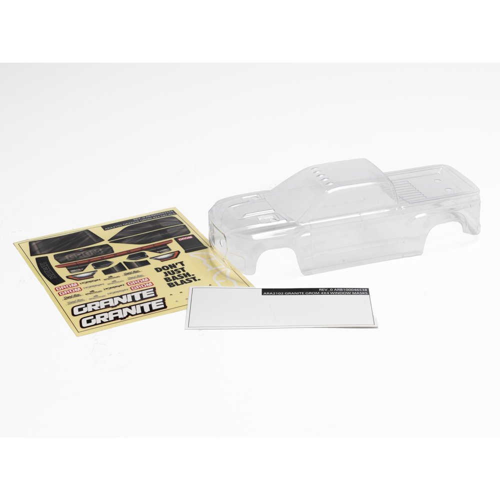 ARRMA Granite GROM Body (Clear), ARA412004