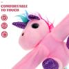 Abaodam Slaps Bracelets Stuffed Animals Unicorn Wristband for Christmas Birthday Party Decorations Supplies Favors view 4