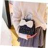 NOLITOY Boy Girl Bowknot Crossbody Bag Cute Princess Handbag for Girls Aged Fashionable Lightweight Purse for Parties Shopping and Everyday Use view 3