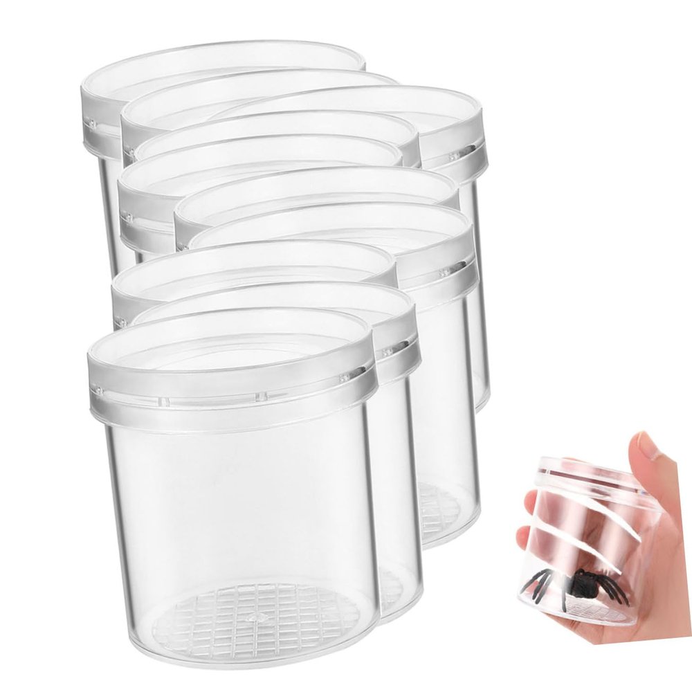 CORHAD 20pcs Portable Critter Boxes Observation Containers for Boys and Girls Educational Insect Cages Safe Live Collecting Accessory for Home Science Exploration