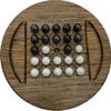 Fanorona Dimy Marble Board Game - 5x5 Fun Strategic Brown Wood view 1