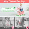 iPlay, iLearn Bouncy Pals Hopping Fox Horse, Toddler Girl Inflatable Bouncing Animal Hopper Toy, Outdoor Indoor Plush Ride on Bouncer, Baby Birthday Gift 18 Month 2 3 4 Year Old Kid - Fox view 3