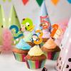 10Pcs Safari Animals Number 0-9 Cupcake Toppers Animals Cake Decorations Noahs Happy Birthday Cupcake Decorations Noahs Number Baby Shower Party Supplies view 4