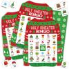 Liliful 35 Pcs Christmas Sweater Bingo Game Christmas Bingo Game 24 Players Ugly Sweater Cards Xmas Games for Kids Friends Family School Classroom Activities Holiday Party Favors view 1