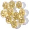 10Pcs Gold Marbles Glow in The Dark Glass Marbles Ball Luminous Glass Ball Runs,Marble DIY and Home Decoration Dice and Marble(12mm/0.47in) view 1
