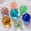 10Pcs Gold Marbles Glow in The Dark Glass Marbles Ball Luminous Glass Ball Runs,Marble DIY and Home Decoration Dice and Marble(12mm/0.47in) view 4