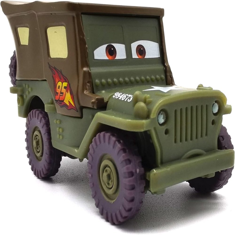 1:55 Diecast Vehicles for Kids Boys Basic Characters Toy Car Movie Toys Diecast Chick Hicks Doc Hudson The King Ramirez Toy Car (Sarge)