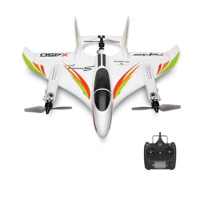 QIYHBVR RC Airplane, 2.4G 6CH RC Glider Fixed Wing Aircraft, 3 Flight Models Brushless RC Helicopters Air Pressure Height Setting, 3D/6G Mode Conversion,Vertical Takeoff Landing RTF for Adult