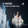 QIYHBVR RC Airplane, 2.4G 6CH RC Glider Fixed Wing Aircraft, 3 Flight Models Brushless RC Helicopters Air Pressure Height Setting, 3D/6G Mode Conversion,Vertical Takeoff Landing RTF for Adult view 2