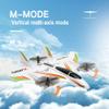 QIYHBVR RC Airplane, 2.4G 6CH RC Glider Fixed Wing Aircraft, 3 Flight Models Brushless RC Helicopters Air Pressure Height Setting, 3D/6G Mode Conversion,Vertical Takeoff Landing RTF for Adult view 3