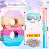 Jenaai 16 Inch Number Piata Kids Birthday Party Macaron Piata with Blindfold Stick and Confetti for Unicorn Birthday Wedding Baby Shower Decor(Number 8) view 2