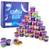 32 Pack Galaxy Slime Kit for Valentine's Day Gift, Non-Sticky Mess-Free, Stress Relief Sludge Toy, Easter Basket Fillings, Classroom Prize, Party Bag Fillers, Kids Putty Toy Slime Valentines Gift view 1