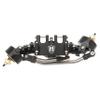 MEUS RACING SCX24 Front Axle Isokinetic 3-Section CVD 52 Max. Steering Angle +5mm Widened SCX24 Upgrades for Axial SCX24 Deadbolt C10 JLU Gladiator Bronco 1/24 RC Crawler (Front - Black) view 1