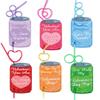 30 Pack Crazy Straws Valentines Day Cards, Valentines Day Gifts for Kids Classroom School Valentines Party Favors for Kids Boys Girls Gift Exchange Goodie Bag Stuffers Toddler Valentine Straws Bulk view 1