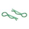MEUS RACING 100pcs Aluminum R-Clips Body Clips Buckles for 1/18 1/16 1/24 RC Model Car Upgrade Parts Accessories (Green) view 1