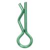 MEUS RACING 100pcs Aluminum R-Clips Body Clips Buckles for 1/18 1/16 1/24 RC Model Car Upgrade Parts Accessories (Green) view 2