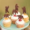 24Pcs Glitter Brown Bear Cupcake Toppers Funny Bears Cupcake Picks Animal Food Picks for Bear Baby Shower Bearly Birthday Cupcake Decoration Bears Party Decoration Supplies view 4