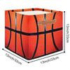 Tavisto Sport Basketball Pattern Storage Cubes, Basket, Cube Storage Bin, Dog Toy Basket, and Baskets for Organizing,Sturdy, Large Size - Perfect for Women's Daily Use, Bedroom, Closet, Living Room view 2