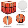 Tavisto Sport Basketball Pattern Storage Cubes, Basket, Cube Storage Bin, Dog Toy Basket, and Baskets for Organizing,Sturdy, Large Size - Perfect for Women's Daily Use, Bedroom, Closet, Living Room view 3