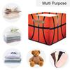 Tavisto Sport Basketball Pattern Storage Cubes, Basket, Cube Storage Bin, Dog Toy Basket, and Baskets for Organizing,Sturdy, Large Size - Perfect for Women's Daily Use, Bedroom, Closet, Living Room view 4
