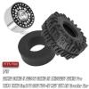 ARRCat RC 1.9 Beadlock Wheels and Tires for 1/10 SCX10 SCX10 II 90046 SCX10 III AXI03007 SCX10 Pro TRX4 TRX6 Gen7/8 D90 VS4-10 MST CFX RC Crawler Car,Aluminum 1.9 Beadlock Wheel Rims and Tires,Silver view 2