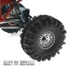 ARRCat RC 1.9 Beadlock Wheels and Tires for 1/10 SCX10 SCX10 II 90046 SCX10 III AXI03007 SCX10 Pro TRX4 TRX6 Gen7/8 D90 VS4-10 MST CFX RC Crawler Car,Aluminum 1.9 Beadlock Wheel Rims and Tires,Silver view 3