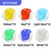 XXUOD 60 PCS Glass Marbles, Bulk Marbles for Marble Games Vase Fillers DIY and Home Decoration view 4