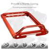 QAGGUM Transmitter Protector Frame Compatible with Flysky Noble NB4 Pro NB4 Lite NB4, Aluminum Alloy Metal Protector Frame for RC Car Transmitter Red view 4