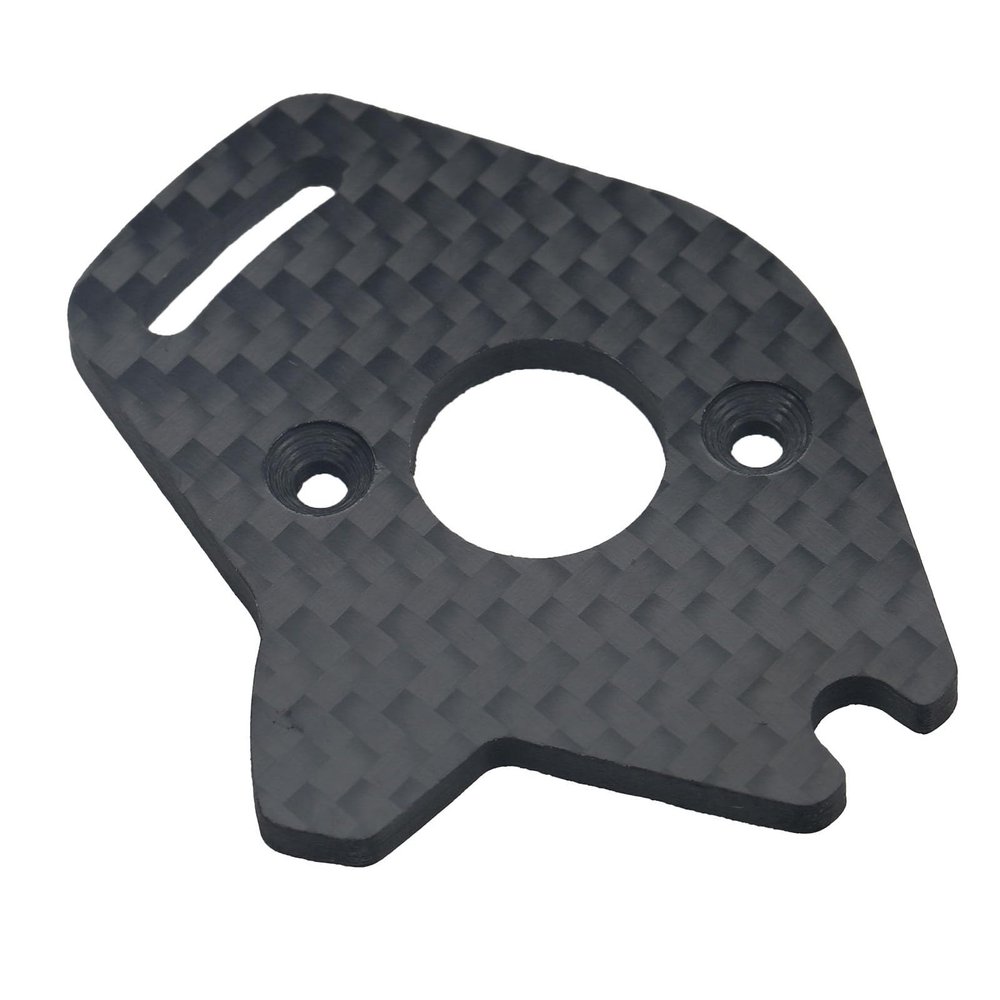 Carbon Fiber Motor Plate Compatible for 1/10 Traxxas Slash/Stampede/Bandit/Rustler VXL/XL5 2WD Motor Mounts