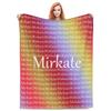 Custom Blanket with Name Baby Name Blanket Custom Your Name Flannel Custom Blanket Customized Gift Personalized Name Blanket view 1